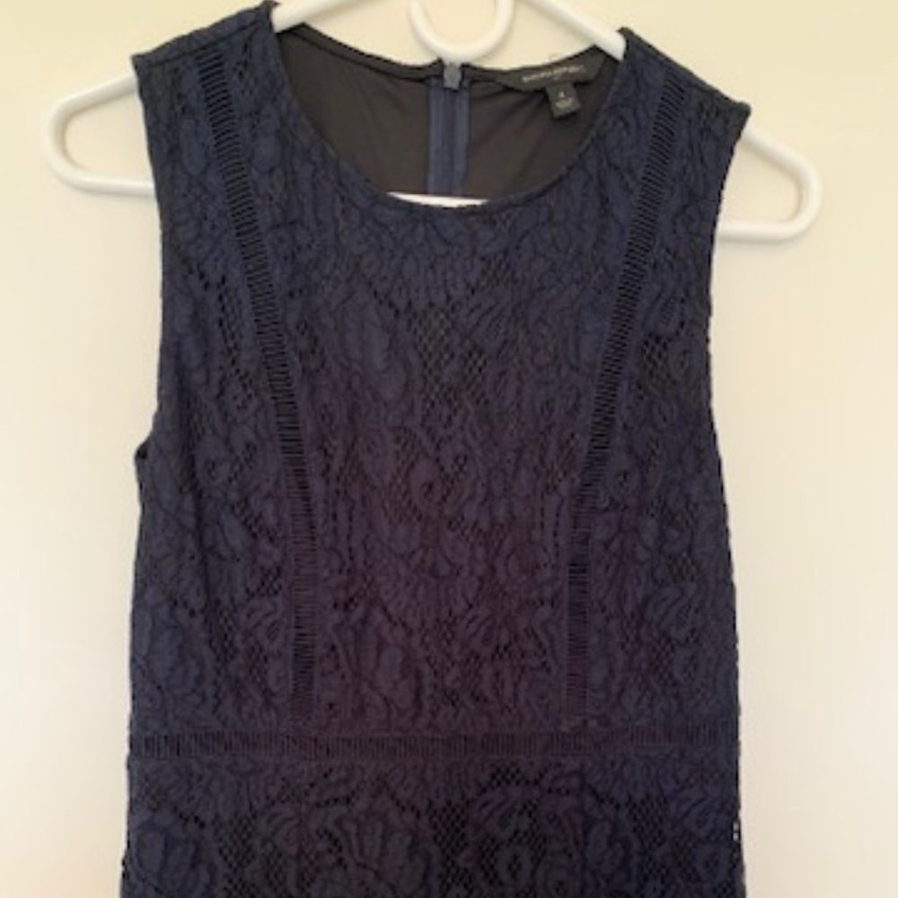 Banana Republic Navy Lace Dress - Size 4